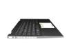 6070B1744903 original HP clavier incl. topcase DE (allemand) noir/argent/noir sans rétroéclairage