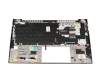 6070B1847702 original HP clavier incl. topcase DE (allemand) noir/argent avec rétro-éclairage et mouse stick