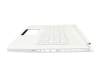 6B.C61N1.009 original Acer clavier incl. topcase DE (allemand) blanc/blanc avec rétro-éclairage