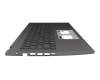 6B.K3BN2.019 original Acer clavier incl. topcase FR (français) gris/gris avec rétro-éclairage