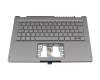 6B.KT4N8.020 original Acer clavier incl. topcase DE (allemand) argent/argent avec rétro-éclairage
