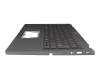 6B.KT4N8.020 original Acer clavier incl. topcase DE (allemand) argent/argent avec rétro-éclairage