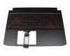 6B.Q5HN2.012 original Acer clavier incl. topcase DE (allemand) noir/noir avec rétro-éclairage