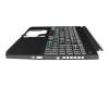 6B.Q6DN2.012 original Acer clavier incl. topcase DE (allemand) noir/noir avec rétro-éclairage
