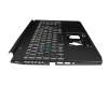 6B.QAUN2.014 original Acer clavier incl. topcase DE (allemand) moir/blanc/noir avec rétro-éclairage (câble de raccordement 16mm)