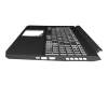 6B.QBCN2.014 original Acer clavier incl. topcase DE (allemand) moir/blanc/noir avec rétro-éclairage