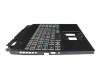 6B.QGPN2.001 original Acer clavier incl. topcase US (anglais) moir/blanc/noir avec rétro-éclairage