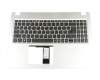 6BH5HN2014 original Acer clavier incl. topcase DE (allemand) noir/argent