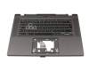 6BKCWN7009 original Acer clavier incl. topcase DE (allemand) moir/blanc/gris avec rétro-éclairage