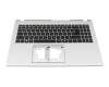 6BKRYN7043 original Acer clavier incl. topcase DE (allemand) noir/argent