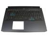 6BQ3GN7013 original Acer clavier incl. topcase DE (allemand) noir/noir avec rétro-éclairage