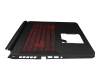 6BQ84N2047 original Acer clavier incl. topcase CH (suisse) noir/rouge/noir avec rétro-éclairage GTX1650