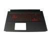6BQAPN2015 original Acer clavier incl. topcase CH (suisse) noir/rouge/noir avec rétro-éclairage