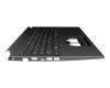 6BQHDN2014 original Acer clavier incl. topcase DE (allemand) noir/noir avec rétro-éclairage