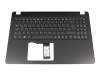 71NI61BO152 original Acer clavier incl. topcase DE (allemand) noir/noir