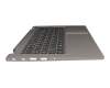 71NJE338029 original Compal clavier incl. topcase DE (allemand) anthracite/gris avec rétro-éclairage avec compartiment pour stylo intelligent