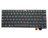 8B2001B original Lenovo clavier DE (allemand) noir/noir abattue avec rétro-éclairage et pointeur
