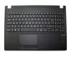 90NB0921-R30100 original Asus clavier incl. topcase DE (allemand) noir/noir