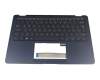 90NB0EN1-R30290 original Asus clavier incl. topcase UK (anglais) bleu/bleu avec rétro-éclairage