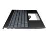 90NB0QX0-R30GE0 original Asus clavier incl. topcase DE (allemand) gris/noir