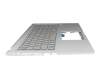 90NB0SR2-R34GE0 original Asus clavier incl. topcase DE (allemand) gris/argent