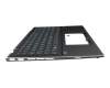 90NB0W22-R30GE0 original Asus clavier incl. topcase DE (allemand) noir/noir avec rétro-éclairage