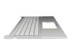 90NB0ZR1-R31GE0 original Asus clavier incl. topcase DE (allemand) blanc/argent avec rétro-éclairage
