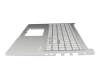 90NB1022-R33GE0 original Asus clavier incl. topcase DE (allemand) gris/argent