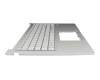 90NB1022-R33GE0 original Asus clavier incl. topcase DE (allemand) gris/argent