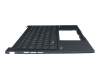 90NB11R1-R31GE0 original Asus clavier incl. topcase DE (allemand) bleu/bleu avec rétro-éclairage