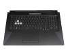 90NR03K1-R32GE0 original Asus clavier incl. topcase DE (allemand) noir/transparent/noir avec rétro-éclairage