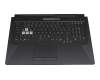90NR03K1-R32GE0 original Asus clavier incl. topcase DE (allemand) noir/transparent/noir avec rétro-éclairage