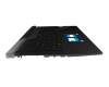 90NR08L2-R31GE0 original Asus clavier incl. topcase DE (allemand) noir/noir/transparent /gris avec rétro-éclairage