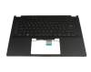 90NR0D21-R31SF0 original Asus clavier incl. topcase SF (suisse-francais) noir/noir avec rétro-éclairage