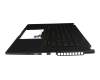 90NR0D21-R31SF0 original Asus clavier incl. topcase SF (suisse-francais) noir/noir avec rétro-éclairage