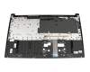 92104E67K201 original Acer clavier incl. topcase DE (allemand) noir/gris avec rétro-éclairage