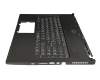 957-16H71E-C06 original MSI clavier incl. topcase DE (allemand) noir/noir avec rétro-éclairage
