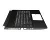 957-17G11E-C24 original MSI clavier incl. topcase DE (allemand) noir/noir