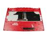 95717C61EC06 original MSI clavier incl. topcase DE (allemand) noir/noir avec rétro-éclairage rétro-éclairage rouge