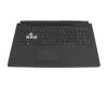 AC22032030309 original Asus clavier incl. topcase DE (allemand) noir/transparent/noir avec rétro-éclairage