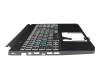 ACM18K5/6D0 original Acer clavier incl. topcase DE (allemand) noir/noir avec rétro-éclairage