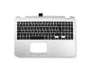 AEBKAG00010 original Quanta clavier incl. topcase DE (allemand) noir/argent