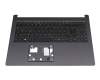 AEZAUG03010 original Acer clavier incl. topcase DE (allemand) noir/noir avec rétro-éclairage
