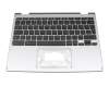 AK03T_C11B original Acer clavier incl. topcase DE (allemand) noir/argent