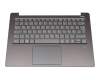 AM171000200KCS1 original Lenovo clavier incl. topcase DE (allemand) gris/gris avec rétro-éclairage (fingerprint)