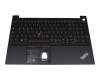 AM1PV000400 GE5B0 original Lenovo clavier incl. topcase DE (allemand) noir/noir avec rétro-éclairage et mouse stick