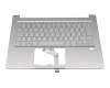 AM2WG000400 original Acer clavier incl. topcase DE (allemand) argent/argent avec rétro-éclairage