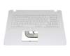 ASM17C26D0-5281 original Asus clavier incl. topcase DE (allemand) blanc/blanc