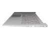 Alternative pour 40070390 original Medion clavier incl. topcase DE (allemand) argent/argent