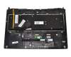 Alternative pour 90NB00M1-R31GE0 original Asus clavier incl. topcase noir/noir avec rétro-éclairage